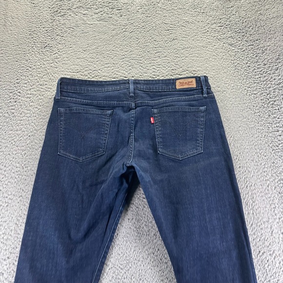 Levi's Jeans Women's 14 Blue Cotton Denim Straight Leg Stretch Workwear Travel - Picture 8 of 12